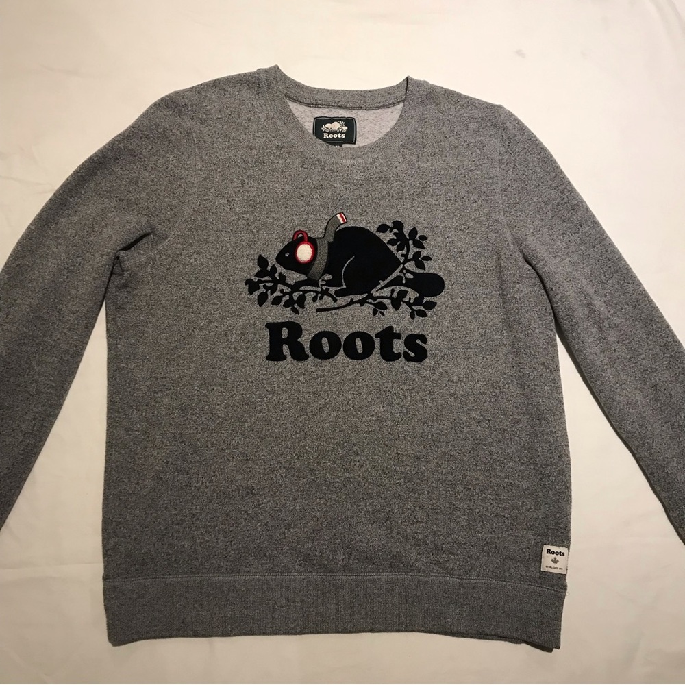 Roots Gray Crew Neck Sweater